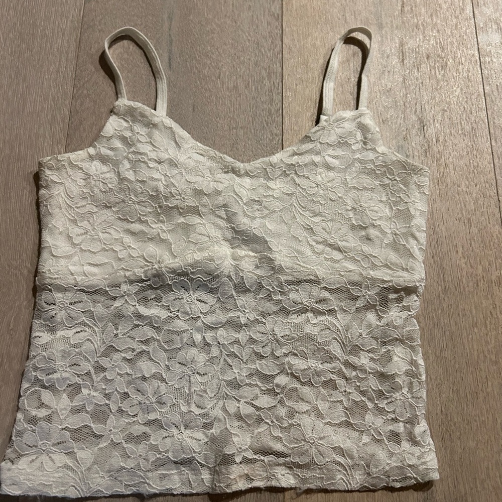 Hollister Floral Lace Cream Camisole